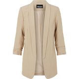 pieces Blusenblazer "PCBOSELLA 3/4 BLAZER NOOS", mit Faltendetail am Ärmel