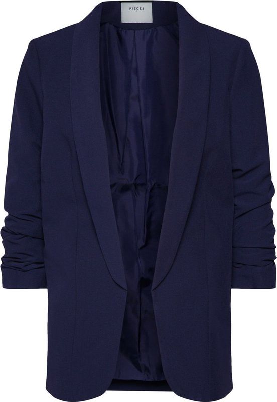 Pieces Boss 3/4 Blazer Blauw Vrouw