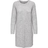 Tricot Jurk - Light Grey Melange - Breisel