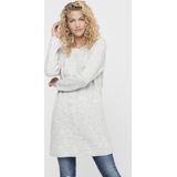 Tricot Jurk - Light Grey Melange - Breisel