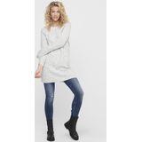 Tricot Jurk - Light Grey Melange - Breisel