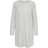 Tricot Jurk - Light Grey Melange - Breisel