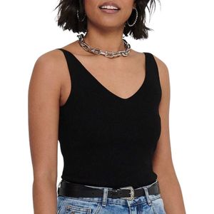 JDY - Nanna V Top - Top - Zwart - 80% Viscose / 20% Nylon