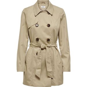 Only - Onlvalerie Trenchcoat - Licht Bruin - 100% Polyester