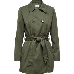 Only - Valerie - Trenchcoat - Grape Leaf - 100% Polyester