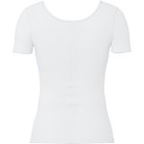 PIECES - T-shirt - Wit - Katoen - Lange Mouwen - Ronde Hals