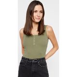 Tanktops - Knoopdetail - Nauwsluitende Pasvorm - Luchtige Stof - Stretchy Design