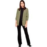 Blazer - Deep Lichen Green - Sjaalkraag - 3/4-Mouwen - Slim Fit