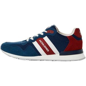 JACK & JONES Herensneakers, kunstleer, majolica-blauw, 44 EU