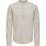 Only & Sons - ONSCAIDEN - Longsleeve - Beige - Katoen/Linnen