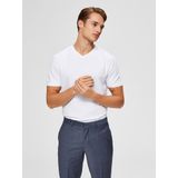 Selected Slhnewpima Ss v-Neck Tee b Heren t-Shirt