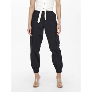 ONLY - ONLBETSY - Cargobroek - Zwart - Mid Waist Comfort Fit