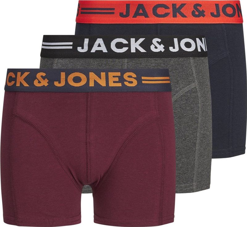 JACK & JONES JUNIOR - Boxershorts - Multicolor - Katoen - Set van 3