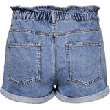 ONLY - ONLCUBA - Denim Shorts - Blauw - Katoen - Elastische Tailleband