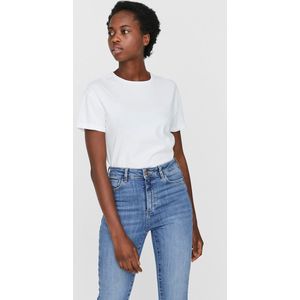 T-shirt - Bright White - 100% Katoen - Regular Fit