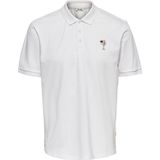 Only & Sons Billy - Poloshirt - Wit - Katoen - Korte Mouw