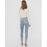 Vero Moda Jeans Vmsophia Hr Skinny Destr J Am314 No 10225526 Light Blue Denim Dames