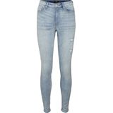 Vero Moda Jeans Vmsophia Hr Skinny Destr J Am314 No 10225526 Light Blue Denim Dames