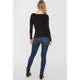 Vero Moda - T-shirt - Zwart - Katoenmix