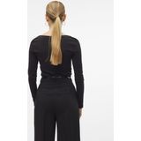 Vero Moda - T-shirt - Zwart - Katoenmix