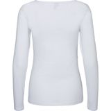 Vero Moda - T-shirt - Bright White - Katoen/Elastan