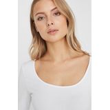 Vero Moda - T-shirt - Bright White - Katoen/Elastan