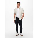 ONLY & SONS - Overhemd - Beige - Korte Mouw - Slim Fit - Modern