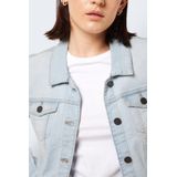 ONLY Lichtblauwe Spijkerbroek Dames - Stretch Denim met Raw Hem