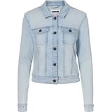 ONLY Lichtblauwe Spijkerbroek Dames - Stretch Denim met Raw Hem