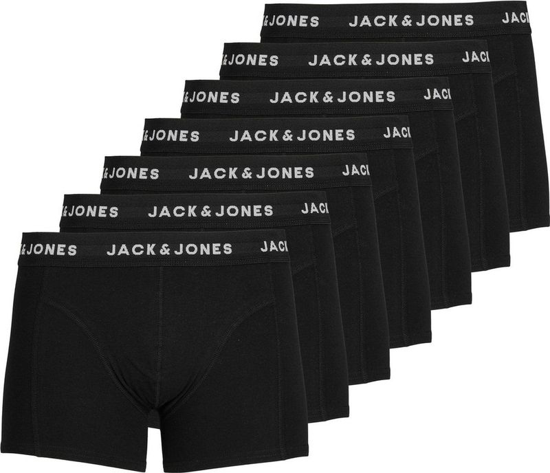 Jack and Jones - 7-Pack Boxershorts - Uni Black - Katoen