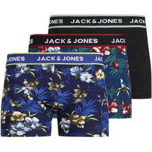 Jack & Jones JACFLOWER - Boxershorts - Zwart / Navy - 3-pack