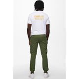 Onscam - Tapered Fit - Cargo Broek - Groen - Twill - Elastisch Detail