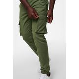 Onscam - Tapered Fit - Cargo Broek - Groen - Twill - Elastisch Detail