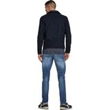 Redmond heren trui katoen V hals marine blauw
