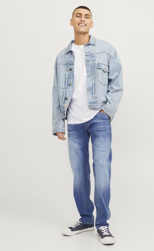 Redmond heren trui katoen V hals marine blauw