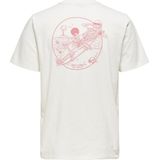 ONLY & SONS - INK REG SS - T-shirt - Cloud Dancer - Katoen
