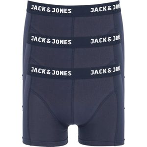 Jack & Jones - 3-Pack Heren Boxershort - Blauw - 95% Katoen / 5% Elastisch