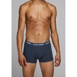 Jack & Jones - 3-Pack Heren Boxershort - Blauw - 95% Katoen / 5% Elastisch