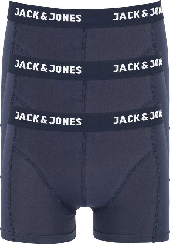 Jack & Jones - 3-Pack Heren Boxershort - Blauw - 95% Katoen / 5% Elastisch