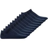 Jack & Jones 10-Pack Witte Sneaker Sokken Katoen - Voordeelverpakking