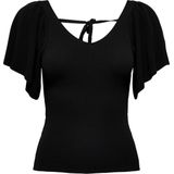 ONLY ONLLEELO BACK PULLOVER KNT NOOS Dames Trui - Korte Mouwen - Strikdetail