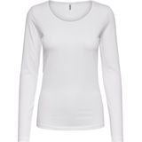 Only - Onllive - Longsleeve - Wit - Katoen