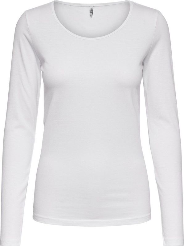 Only - Onllive - Longsleeve - Wit - Katoen