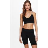 ONLY Niet-voorgevormde Bralette met Ribstuctuur Zwart