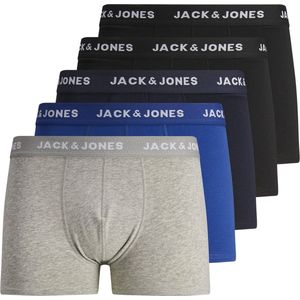 Jack & Jones - Basic Plain Boxershorts - Zwart - Set van 5 - 95% Katoen, 5% Elastaan