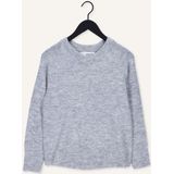 Selected Femme Lulu Ls Knit O neck B Truien & vesten Lichtgrijs