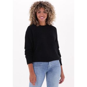 Selected Femme Lulu Ls Knit O neck B Truien & vesten Zwart