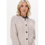 Selected Femme Lulu Ls Knit Short Cardigan Truien & vesten Beige