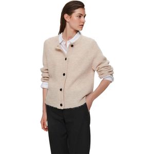 Selected Femme Lulu Ls Knit Short Cardigan Truien & vesten - Beige