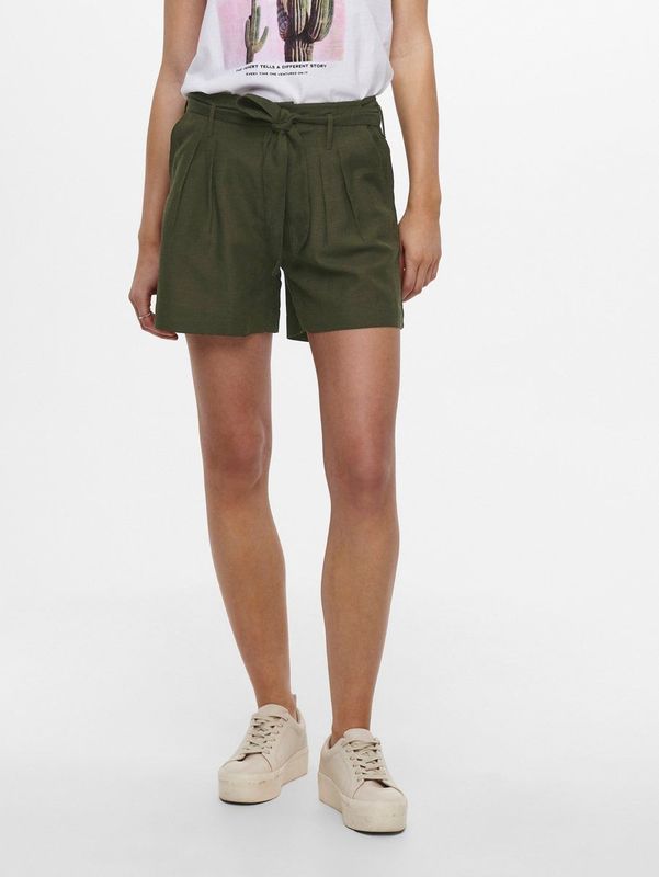 Only Onlviva Life Hw Belt Shorts Pnt Noos Dames Broek